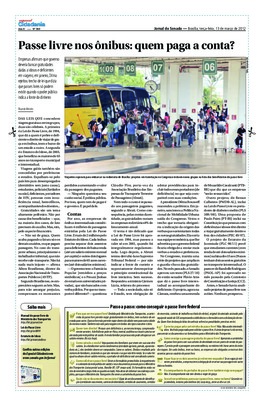 <BR>Data: 13/03/2012<BR>Fonte: Jornal do Senado, v. 10, n. 380, 20 mar. 2012. Especial Cidadania<BR>Endereço para citar este documento: -www2.senado.leg.br/bdsf/item/id/242276->www2.senado.leg.br/bdsf/item/id/242276