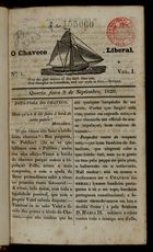 O chaveco liberal / José Ferreira Borges, Almeida Garrette, Paulo Midosi. - V. 1, n. 1 (9 Set. 1829)-v. 1, n. 17 (30 Dez. 1829). - Londres : Impresso por R. Greenlaw, 1829. - 18 cm