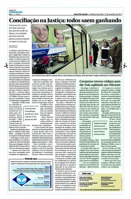 <BR>Data: 13/11/2012<BR>Fonte: Jornal do Senado, v. 10, n. 410, 13 nov. 2012. Especial Cidadania<BR>Endereço para citar este documento: -www2.senado.leg.br/bdsf/item/id/243082->www2.senado.leg.br/bdsf/item/id/243082