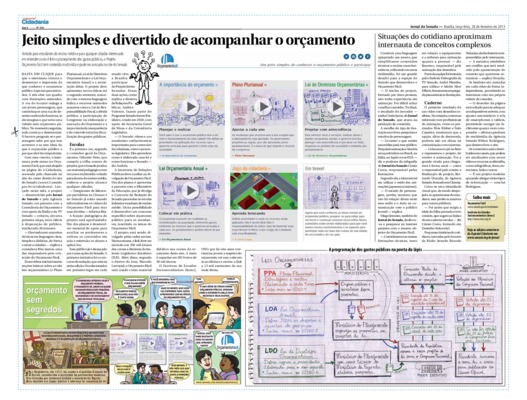 <BR>Data: 26/02/2013<BR>Fonte: Jornal do Senado, v. 10, n. 418, 26 fev. 2013. Especial Cidadania<BR>Endereço para citar este documento: -www2.senado.leg.br/bdsf/item/id/243256->www2.senado.leg.br/bdsf/item/id/243256