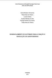   Trabalho de Conclusão de Curso \r\napresentado à ETEC de Hortolândia, do \r\nCentro Estadual de Educação \r\nTecnológica Paula Souza, como requisito \r\npara