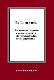   O Balanço Social se constitui uma conseqüência das pressões sociais realizadas pela sociedade às empresas materializando a transparência das ações sócio-ambi