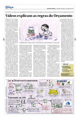 <BR>Data: 22/04/2014<BR>Fonte: Jornal do Senado, v.12, n. 468, 22 abr. 2014. Especial Cidadania<BR>Endereço para citar este documento: -www2.senado.gov.br/bdsf/item/id/503050->www2.senado.gov.br/bdsf/item/id/503050