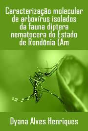   Rondônia apresenta área com rica diversidade de artrópodes, porém pouco se conhece sobre a transmissão de arbovírus por estas espécies. O presente trabalho v