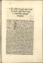 PORTUGAL.. Leis, decretos, etc.<br/>Ley sobre o pam que se ve[n]de fiado e sobre o que se empresta a pagar em pam. - Lixboa : em casa de Germão Galharde, 12 Março 1539. - [2] f. ; 2º (30 cm)