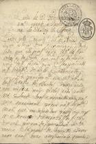 MILAO, Feliciana de, 1632-1705<br/>Carta de D. Feliciana a uma am[ig]a quando a Rainha se separou de elRey D. Affonço [16--]. - [3] f. ; 21 cm