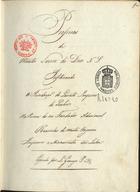 Profecias de muitos servos de Deos N. S. profetizando a fundação do Quinto Imperio do Senhor na pessoa do seo fundador admiravel. Reunidas de muitos originaes impressos e manuscritos em Lisboa [1847?]. - [1], 173 f., enc. ; 22 cm