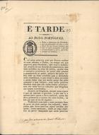 ¿? tarde : ao povo português. - 10 Abr. 1848. - Lisboa : [s.n.], 1848. - 24 cm