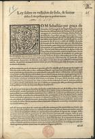 PORTUGAL.. Leis, decretos, etc.<br/>Ley sobre os vestidos de seda, & feitios delles. E das pessoas que os podem trazer. - [S.l. : s.n.] : vendense em casa de Belchior Fernandez, [25 de Junho de 1560]. - [3] p. ; 2º (30 cm)