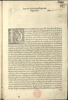 PORTUGAL.. Leis, decretos, etc.<br/>Ley dos titulos, & posse que tem dalgu[n]s bens. - [Lisboa : João de Barreira  30 de Agosto de 1564]. - [1] f. ; 2º (30 cm)