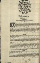 REBELO, Fernando, S.J. 1546-1608,<br/>Assertiones dialecticae. Quaestio Vtru[m] numerus sit species quantitatis?. - [Eborae : André de Burgos, depois de 27 Março 1572]. - [2] f. ; 2º (30 cm)