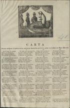 Carta de uma madama dirigida a outra, sua amiga, dando-lhe parte de se achar em Lisboa um tigre marinho. - Lisboa : Typ. A. J. P., 1843. - 1 p. : il. ; fol.