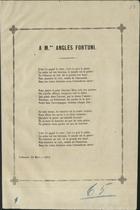 Poésie á Mme Anglès Fortuni. - Lisbonne : [s.n.], 1854. - 1 f. ; fol.