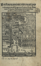 VESPUCIO, Américo, 1454-1512<br/>Paesi nouamente retrouati per ia Nauigatione di Spagna in Calicut et da Albertutio Vesputio Fiorentino intitulato Mondo Nouo. - Nouamente impresso. - Stampata in Venetia : per Zorzo de Rusconi Millanese, 1521. - 121 f. ; 8º (17 cm)