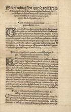 EVORA. Diocese<br/>Determinações que se tomaram & declarações que se fizeram em alguas Constituyções neste Synodo Diocesano que se celebrou nesta igreja cathedral da cidade Deuora ho primeiro dia de Mayo de 1569. - [¿?vora : s.n., 1569]. - [4] f. ; 4º (25 cm)