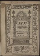 COELHO, Jorge, ?-1563<br/>Georgij Coelli Lusitani De Patientia Christiana Liber Vnus. Item nõnulla alia quae in fine uidebis. - [Lisboa] : apud Ludouicum Rothorigium, 1540. - 59, [2] f. : il. ; 4º (21 cm)