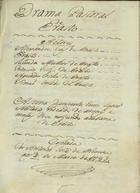 GESSNER, Salomon, 1730-1778<br/>Drama pastoral de Erasto 1783 Mar. 2. - [1], 20 f., enc. ; 21 cm