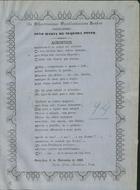 COSTA, Carlos Pedro Barahona e, 1833-1876<br/>Acrostico ao Sr. Conselheiro João Maria de Sequeira Pinto / Carlos Pedro Barahona e Costa. - Nova-Goa : [s.n.], 1866. - 1 p. ; fol.