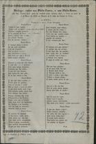 LEAL, M. A. Guerra 1819-?<br/>Dialogo entre um philo-turco e um philo-russo para ser recitado na noite de 4 de Março de 1856, no Theatro de S. João do Porto : versos / Guerra Leal. - Porto : Typ. Gandra, 1856. - 1 p. ; fol.