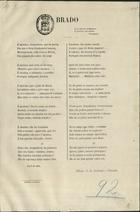 ALMEIDA, A. A. de Andrade e, ca 18- -<br/>Brado contra a Iberia : poesia / Albino Antonio de Andrade e Almeida. - Lisboa : Imp. Nacional, 1861. - 1 p. ; fol,