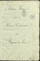 Noticias varias para a Historia Ecclesiastica do Bispado de Leiria [17--]. - 20, 150 f., enc. ; 31cm