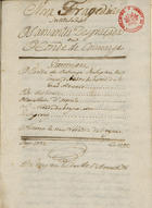 ARNAUD, François Thomas Marie de Baculard dª, 1718-1805<br/>Nova tragedia intitulada Os amantes desgraçados ou O Conde de Comenge / Esta tragedia he de Mr. dªArnout 1795. - [1], 37 f., enc. ; 21 cm