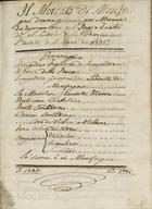 Il mercato di Monfregozo : drama giocoso per muzica da reprezentarsi nel Regio Teatro de S. Carlo della Principessa lªestate dellªanno de 1795 1796. - [1], 24 f., enc. ; 21 cm