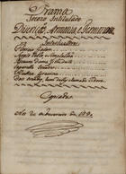 DISCRICAO, HARMONIA E FORMOSURA<br/>Drama jocozo intitulado Discrição, armonia e fermozura 1790 Fev. 20. - [1], 41 f., enc. ; 21 cm