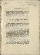 ALMEIDA, João António de, fl. 17--<br/>Exposição resumida das qualidades, e prestimo do carvão de pedra das Minas de S. Pedro da Cova e Buarcos e da maneira mais facil e economica de o empregar... / [João Antonio dªAlmeida]. - Lisboa : Impr. Regia, 1826. - 8 p. ; 24 cm