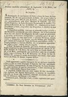 Noticias recebidas ultimamente de Inglaterra e do Reino.... - Coimbra : Real Impr. da Universidade, 1828. - [1] f. ; 24 cm