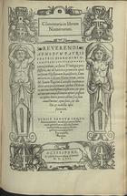 JERONIMO de Azambuja, O.P. ?-1563,<br/>Reuerendi admodum patris Fratris Hieronymi Oleastraei Lusitani Praedicatorij ordinis... Comme[n]taria in Librum Numerorum iuxta M. Santis Pagnini Lucensis euisdem ordinis interpretationem.... - Olyssipone : ex officina Ioannis Blauij Coloniensis, 1557. - [2], 86 f. ; 2º (30 cm)