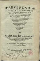 JERONIMO de Azambuja, O.P. ?-1563,<br/>Reuerendi patris Fratris Hieronymi ab Oleastro Lusitani, Praedicatorij Ordinis... Cõmentaria in Mósi Pentateuchum iuxta M. Sanctis Pagnini Lucensis eiusde[m] ordinis interpretationem.... - Olyssippone : apud Iohannem Barrerium, 1556. - [8], 315, [13] p. ; 2º (30 cm)