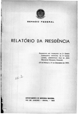 <BR>Data: 1957<BR>Responsabilidade: Senado Federal<BR>Endereço para citar este documento: ->www2.senado.leg.br/bdsf/item/id/243103