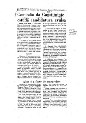 <BR>Data: 09/08/1985<BR>Fonte: Jornal do Brasil, Rio de Janeiro, 09/08/ de 1985<BR>Endereço para citar este documento: -www2.senado.leg.br/bdsf/item/id/109316->www2.senado.leg.br/bdsf/item/id/109316