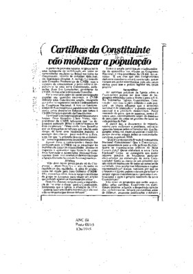 <BR>Data: 31/08/1985<BR>Fonte: Jornal de Brasília, Brasília, nº 3886, p. 4, 31/08/ de 1985<BR>Endereço para citar este documento: -www2.senado.leg.br/bdsf/item/id/109845->www2.senado.leg.br/bdsf/item/id/109845