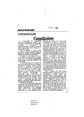 <BR>Data: 15/09/1985<BR>Fonte: Jornal de Brasília, Brasília, nº 3899, 15/09/ de 1985<BR>Endereço para citar este documento: -www2.senado.leg.br/bdsf/item/id/110120->www2.senado.leg.br/bdsf/item/id/110120