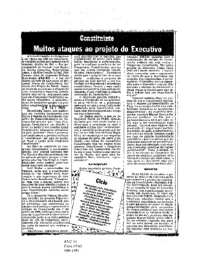 <BR>Data: 24/09/1985<BR>Fonte: Jornal da Tarde, São Paulo, nº 6080, 24/09 de 1985<BR>Endereço para citar este documento: ->www2.senado.leg.br/bdsf/item/id/110320