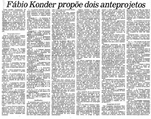 <BR>Data: 20/04/1985<BR>Fonte: Folha de São Paulo, São Paulo, p. 44, 20/04/ de 1985<BR>Endereço para citar este documento: -www2.senado.leg.br/bdsf/item/id/110299->www2.senado.leg.br/bdsf/item/id/110299