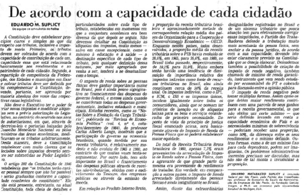 <BR>Data: 28/04/1985<BR>Fonte: Folha de S.Paulo, São Paulo, p. 10, 28/04/ de 1985<BR>Endereço para citar este documento: ->www2.senado.leg.br/bdsf/item/id/110685