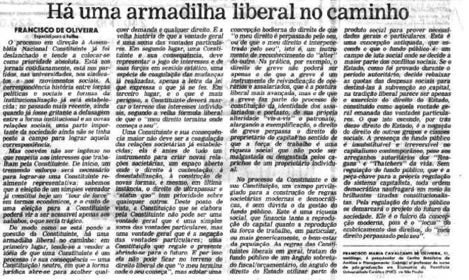 <BR>Data: 09/06/1985<BR>Fonte: Folha de São Paulo, São Paulo, p. 12, 09/06/ de 1985<BR>Endereço para citar este documento: ->www2.senado.leg.br/bdsf/item/id/110691