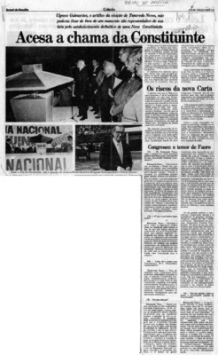 <BR>Data: 05/03/1985<BR>Fonte: Jornal de Brasília, Brasília, nº 3734, p. 15, 05/03/ de 1985<BR>Endereço para citar este documento: -www2.senado.leg.br/bdsf/item/id/109104->www2.senado.leg.br/bdsf/item/id/109104