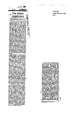 <BR>Data: 05/12/1986<BR>Fonte: Correio Braziliense, Brasília, nº 8643, p. 4, 05/12/ de 1986<BR>Endereço para citar este documento: -www2.senado.leg.br/bdsf/item/id/117474->www2.senado.leg.br/bdsf/item/id/117474