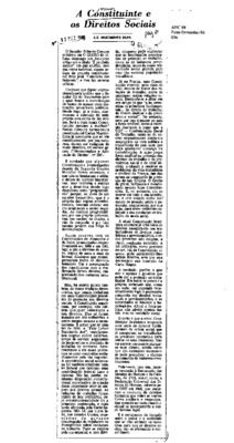 <BR>Data: 13/12/1986<BR>Fonte: O Globo, Rio de Janeiro, p. 6, 13/12/ de 1986<BR>Endereço para citar este documento: -www2.senado.leg.br/bdsf/item/id/117175->www2.senado.leg.br/bdsf/item/id/117175