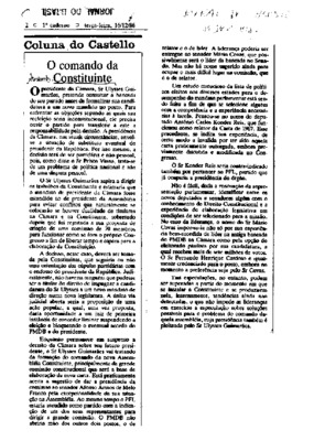 <BR>Data: 16/12/1986<BR>Fonte: Jornal do Brasil, Rio de Janeiro, p. 2, 16/12/ de 1986<BR>Endereço para citar este documento: -www2.senado.leg.br/bdsf/item/id/116677->www2.senado.leg.br/bdsf/item/id/116677