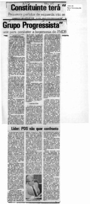 <BR>Data: 20/12/1986<BR>Fonte: Correio Braziliense, Brasília, nº 8658, p. 5, 20/12/ de 1986<BR>Endereço para citar este documento: -www2.senado.leg.br/bdsf/item/id/116724->www2.senado.leg.br/bdsf/item/id/116724