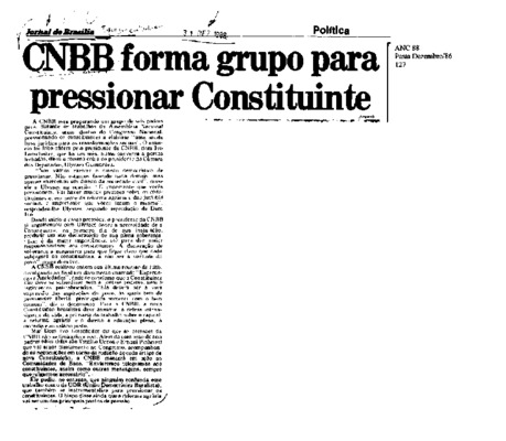 <BR>Data: 31/12/1986<BR>Fonte: Jornal de Brasília, Brasília, nº 4299, p. 3, 31/12/ de 1986<BR>Endereço para citar este documento: -www2.senado.leg.br/bdsf/item/id/115955->www2.senado.leg.br/bdsf/item/id/115955