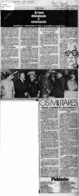 <BR>Data: 12/06/1986<BR>Fonte: Jornal da Tarde, São Paulo, nº 6299, 12/06 de 1986<BR>Endereço para citar este documento: -www2.senado.leg.br/bdsf/item/id/117177->www2.senado.leg.br/bdsf/item/id/117177