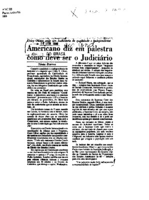 <BR>Data: 16/06/1986<BR>Fonte: Jornal do Brasil, Rio de Janeiro, 16/06/ de 1986<BR>Endereço para citar este documento: -www2.senado.leg.br/bdsf/item/id/115236->www2.senado.leg.br/bdsf/item/id/115236