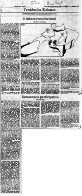 <BR>Data: 22/06/1986<BR>Fonte: Folha de São Paulo, São Paulo, p. 3, 22/06/ de 1986<BR>Endereço para citar este documento: -www2.senado.leg.br/bdsf/item/id/117322->www2.senado.leg.br/bdsf/item/id/117322