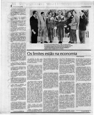 <BR>Data: 01/11/1986<BR>Fonte: Correio Braziliense, Brasília, nº 8609, p. 4, 01/11/ de 1986<BR>Endereço para citar este documento: -www2.senado.leg.br/bdsf/item/id/117580->www2.senado.leg.br/bdsf/item/id/117580